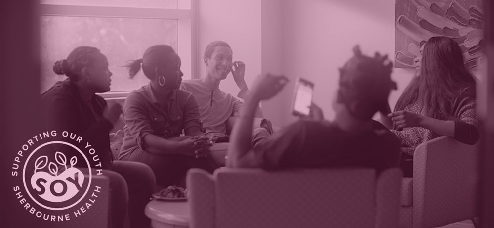 group of SOY participants chatting